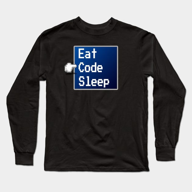 Eat Code Sleep Selection Long Sleeve T-Shirt by Bruce Brotherton